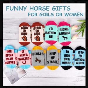 Novelty Horse Socks - 5 pairs
